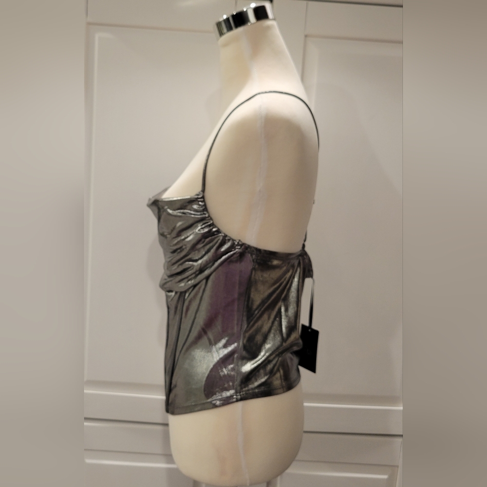Metallic Corset Top by Designer Sincerely Jules Size L Sexy, Party - Picture 3 of 8